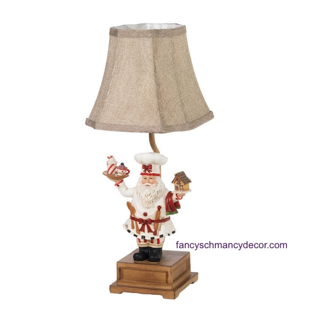 Baker Santa Lamp by Raz Imports