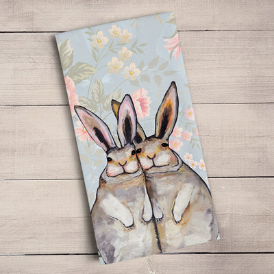 Bunny Friends - Floral Tea Towels