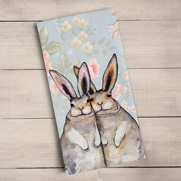 Bunny Friends - Floral Tea Towels