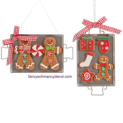 Cookie Sheet Gingerbread Ornament by Raz Imports