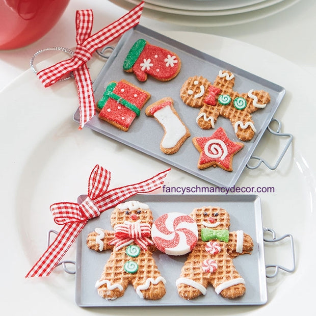 Cookie Sheet Gingerbread Ornament by Raz Imports