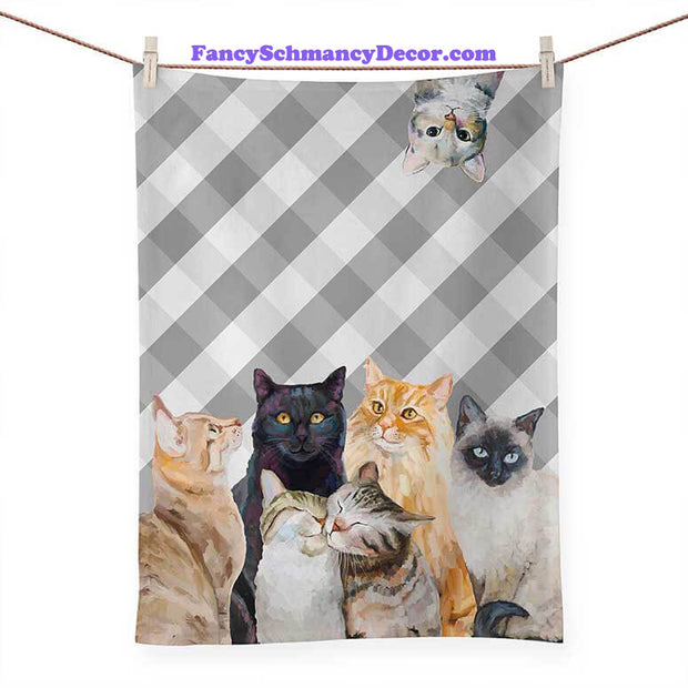 Feline Friends - Cat Bunch Tea Towel