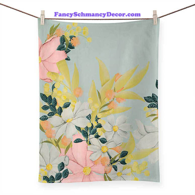 Flower Market Tea Towel