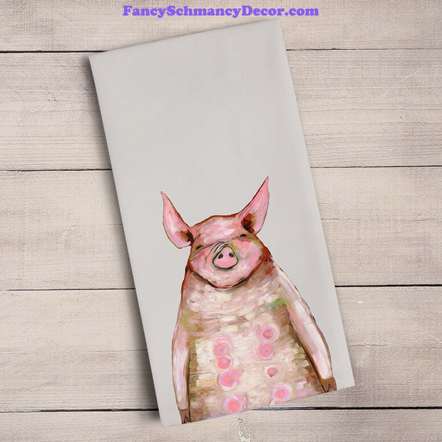Four Piggies In A Row Tea Towel