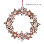 Gingerbread Wreath Ornament by Raz Imports