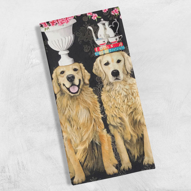 Golden Couple Tea Towels