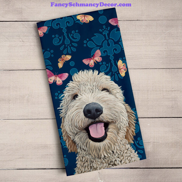Happy Dog Tea Towel