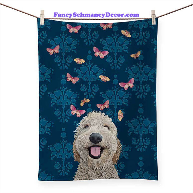 Happy Dog Tea Towel