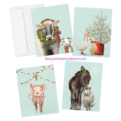 Holiday - Festive Farm Boxed Notecards (Set of 8)