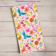 Lovebirds Aflight Tea Towel