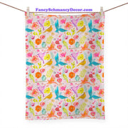 Lovebirds Aflight Tea Towel