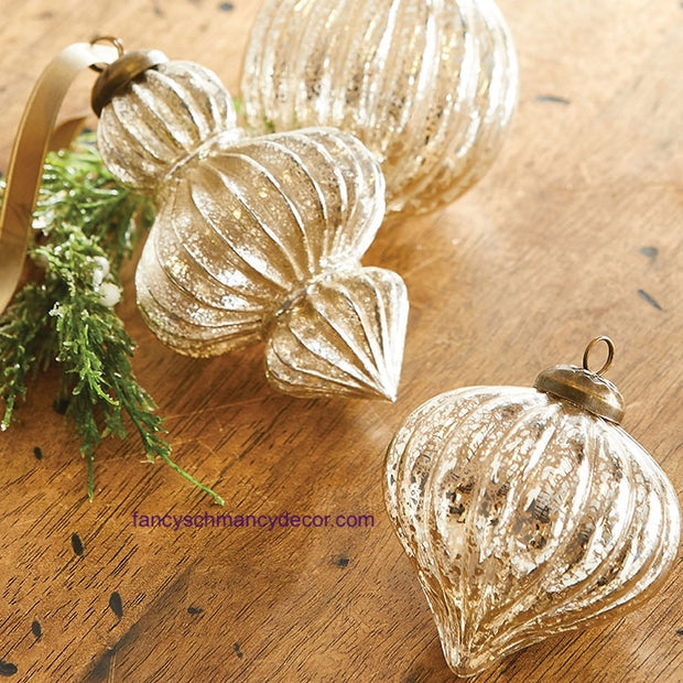 Mercury Glass Ornament by Raz Imports