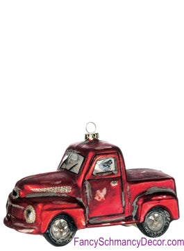 Red Pickup Truck Ornament by Sullivans Gifts