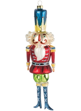 8" Glass Soldier Ornament by Sullivans Gifts