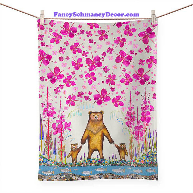 Three Bears Tea Towel