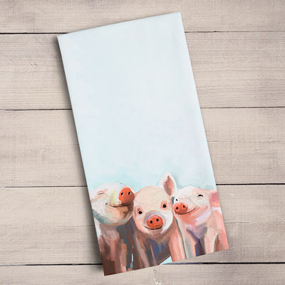 Three Little Piggies Tea Towels